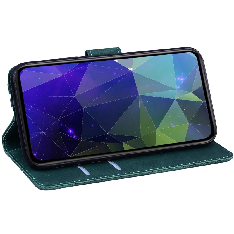 Кожаный чехол-книжка Tiger для Samsung Galaxy A26 5G – Green. Фото 4 из 5