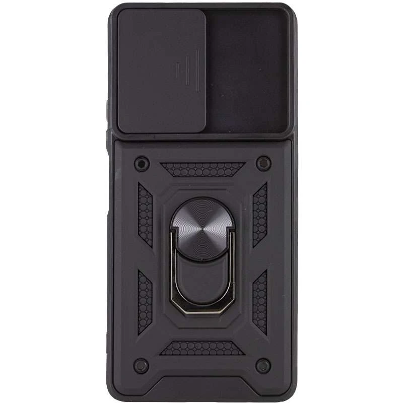 Ударопрочный чехол Serge Ring с защитой камеры для Xiaomi Redmi Note 10 Pro – Черный. Фото 4 из 6