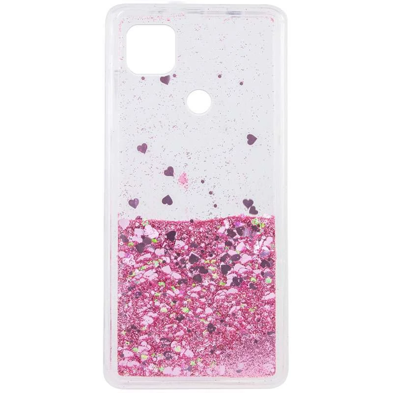 

TPU чохол Liquid hearts на Xiaomi Redmi 9C (Рожевий)