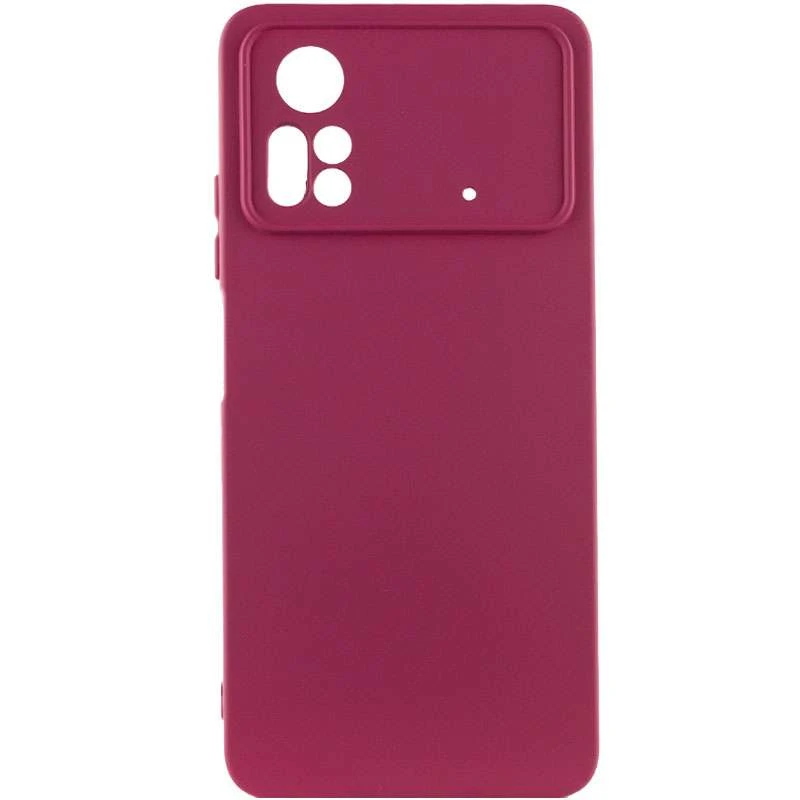 

Чехол Silicone Case Lakshmi с закрытой камерой для Xiaomi Poco X4 Pro 5G (Бордовый / Marsala), Бордовий / marsala
