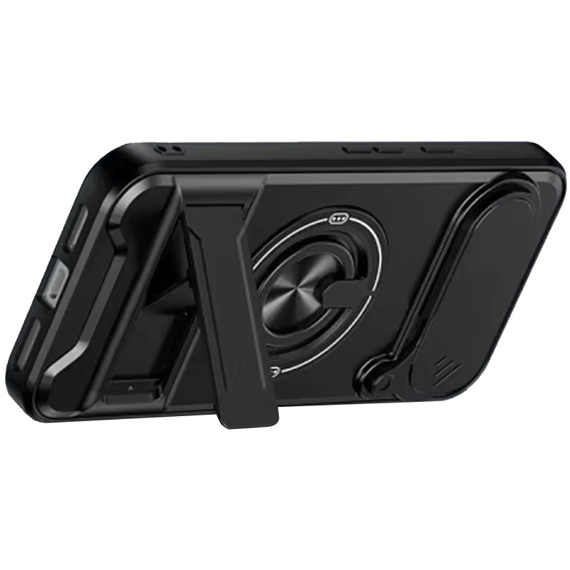 Ударопрочный чехол Camshield StandRing case для Google Pixel 9 – Black. Фото 3 из 3