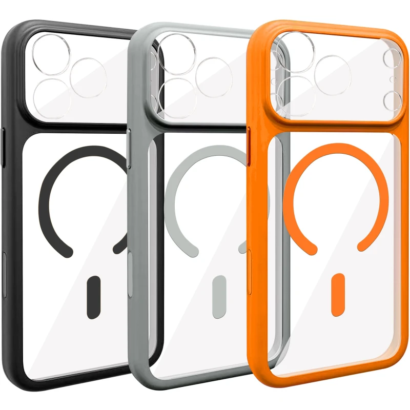 Чохол TPU+PC GETMAN Moon Clear with MagSafe для Apple iPhone 16 фото 1 з 2