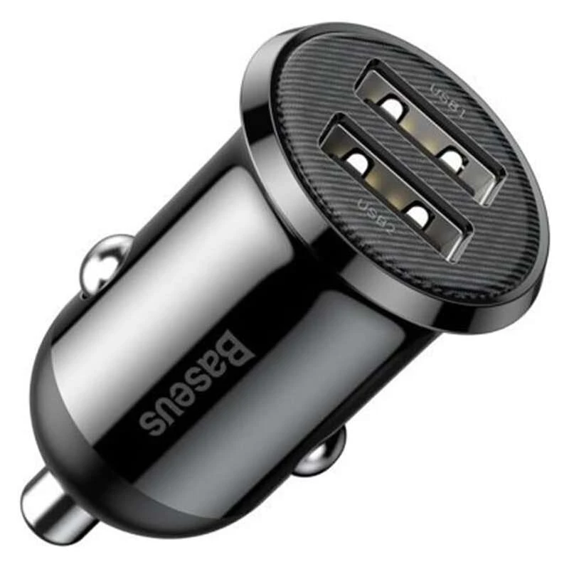 АЗП Baseus Grain Pro (2USB 4.8A) – Чорний. Фото 3 з 5