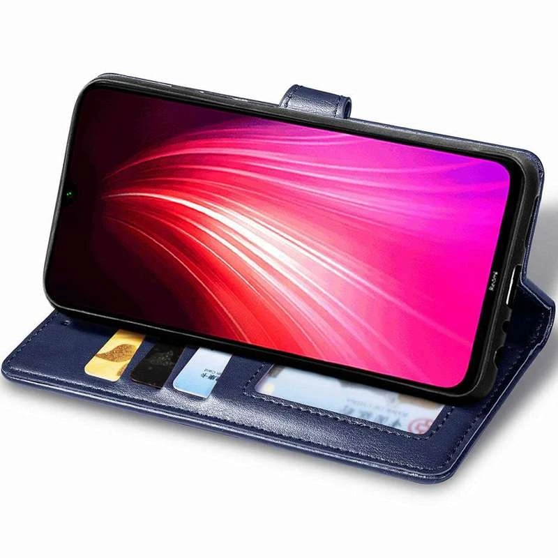 Чохол-книжка GETMAN галант на Xiaomi Redmi Note 8T – Синій. Фото 3 з 4