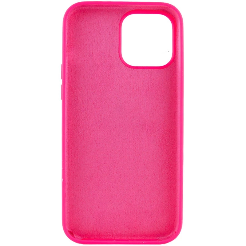 Чохол з закритим низом Silicone Case на Apple iPhone 14 Pro (6.1") – Рожевий / Barbie pink. Фото 5 з 6