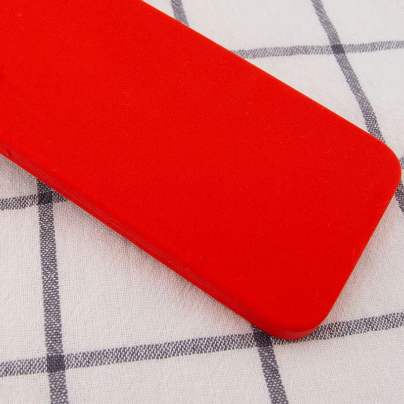 Чехол Silicone Case Square L с защитой камеры для Apple iPhone XR (6.1") – Красный / Red. Фото 3 из 3