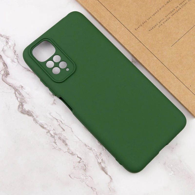 Чохол Silicone Case Lakshmi Premium з закритою камерою на Xiaomi Redmi Note 11 (Global) / Note 11S – Зелений / Cyprus Green. Фото 4 з 4