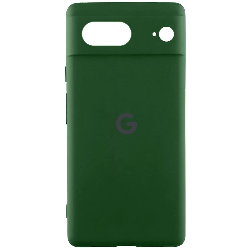 Чехол Silicone Case Lakshmi Premium L с закрытой камерой для Google Pixel 8 – Зеленый / Cyprus Green. Фото 2 из 4