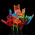Настільна інтерактивна гра Ummi 301 Balance Chairs (18pcs) – Colorful. Фото 3 з 6
