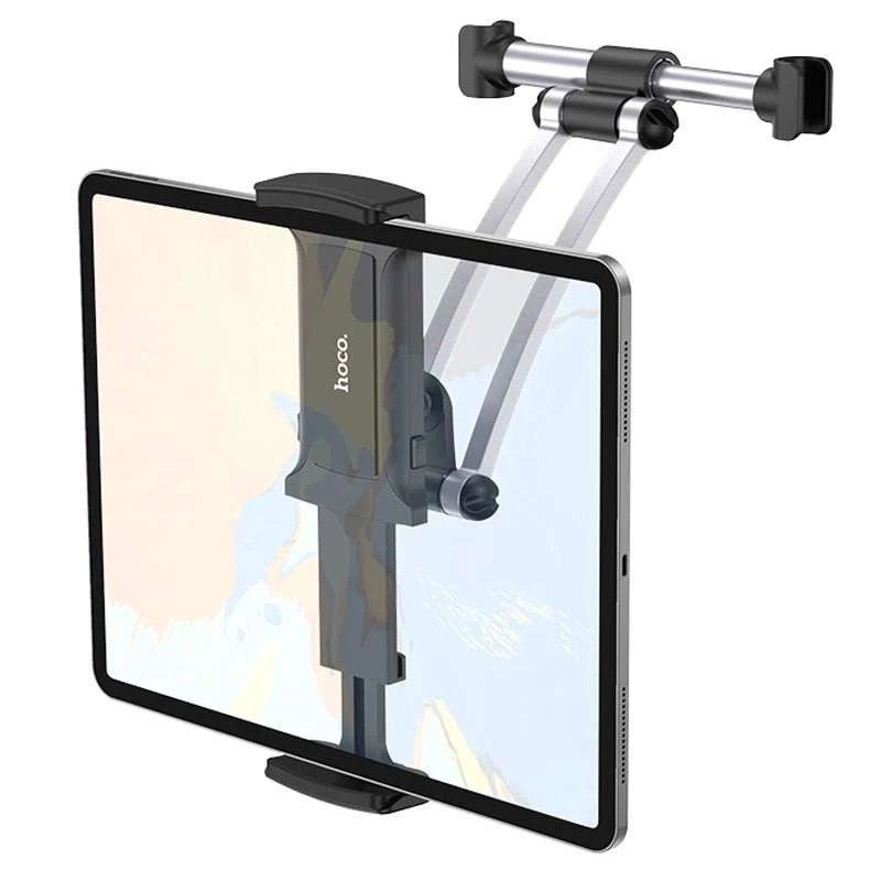 Автотримач Hoco CA62 на підголівник – Чорно - сталевий. Фото 3 з 8