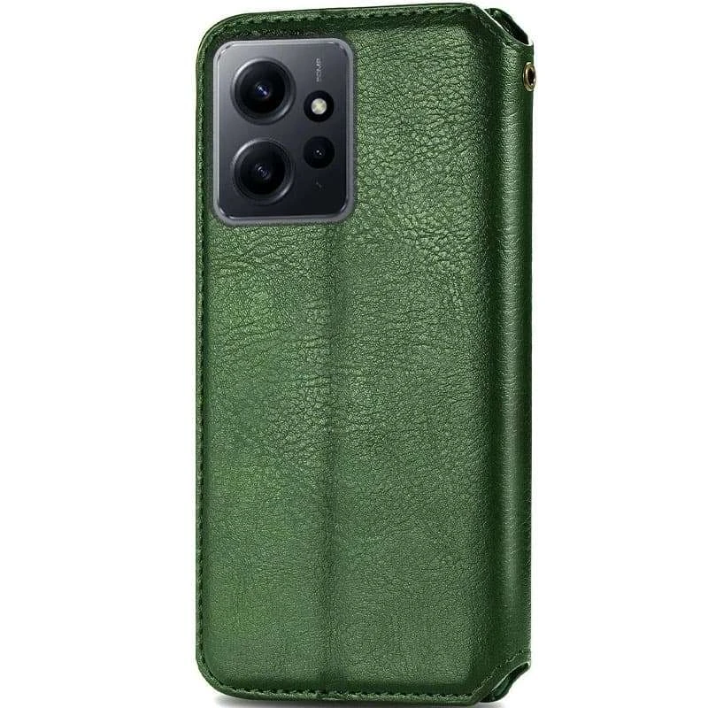 Чохол книжка GETMAN Cubic для Xiaomi Redmi Note 12 4G – Зелений. Фото 3 з 5
