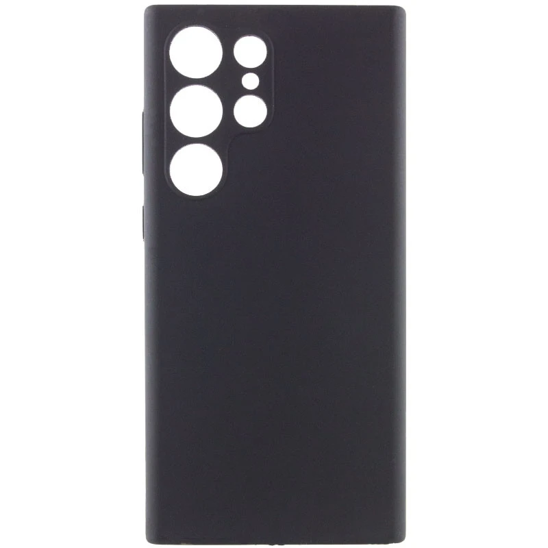Чехол Silicone Case Lakshmi Premium з закритою камерою на Samsung Galaxy S26 Ultra – Черный / Black. Фото 1 из 7