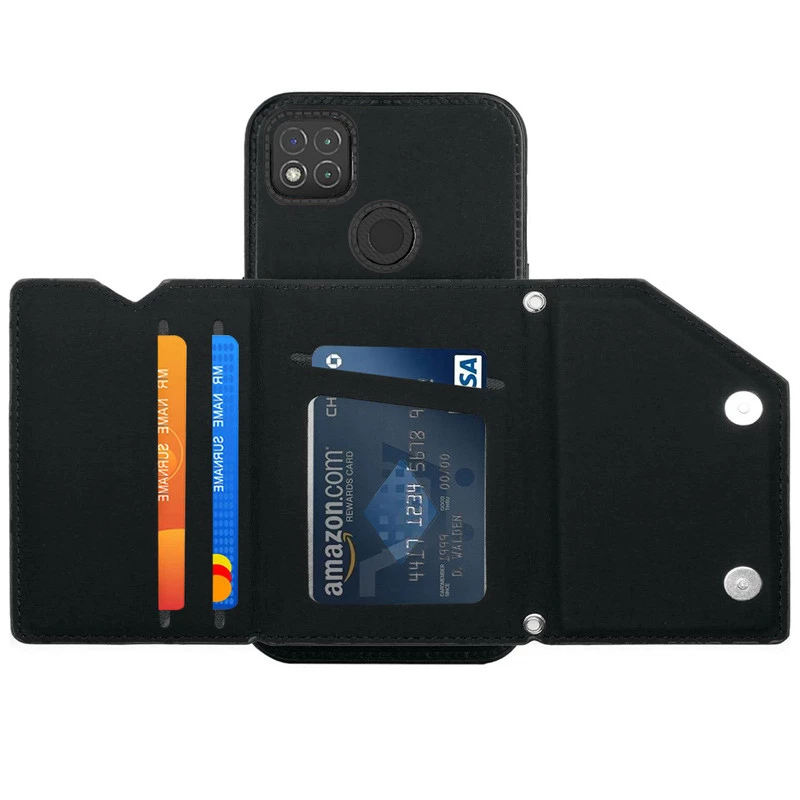 Чохол Frontalka з відсіком для карток на Xiaomi Redmi 9C – Black. Фото 2 з 3