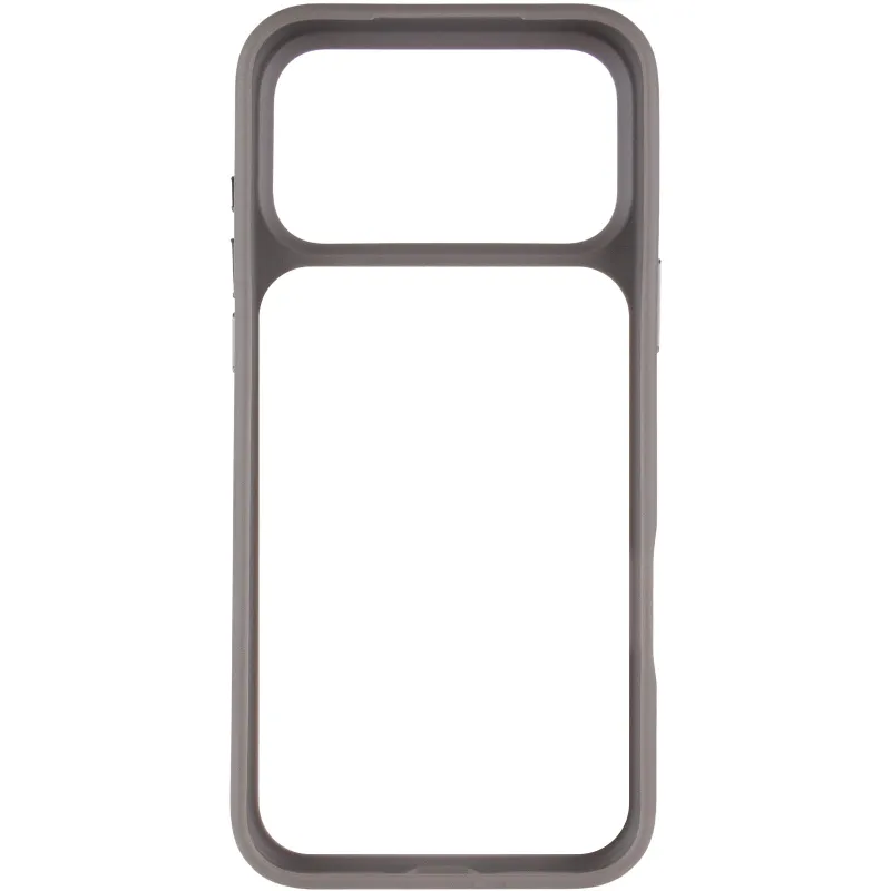 TPU+PC з металевими кнопками на Apple iPhone 18 Pro Max – Сірий / Grey. Фото 4 з 7