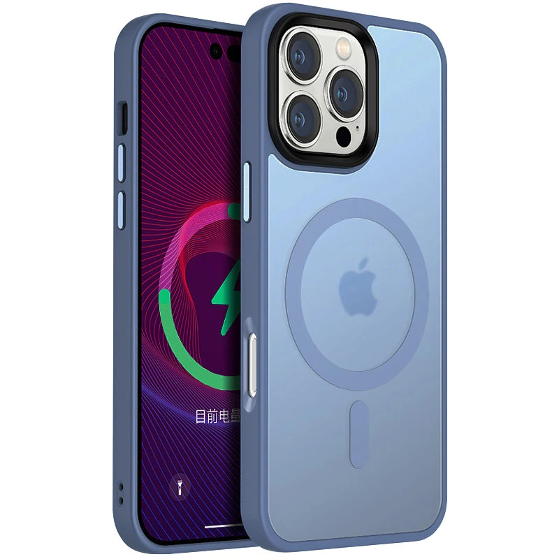 Чехол Ummi Colorful with MagSafe для Apple iPhone 16 Pro Max – Голубой / Sierra Blue. Фото 1 из 1