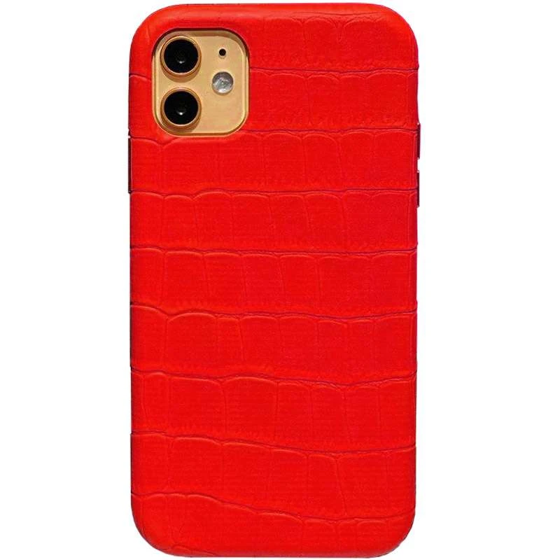 

Шкіряний чохол Croco на Apple iPhone 11 (6.1") (Red)