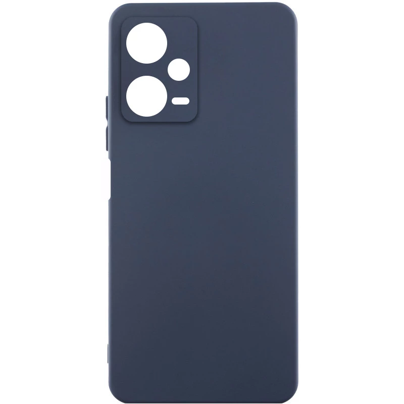 Чохол Silicone Case Lakshmi Plus з закритою камерою на Xiaomi Redmi Note 12 Pro 5G – Синій / Midnight Blue. Фото 3 з 3
