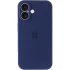 Чохол Silicone Case з захистом камери на Apple iPhone 16 Plus – Синій / Deep navy. Фото 2 з 7