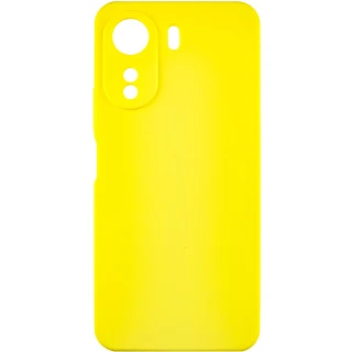 Чохол Silicone Case Lakshmi Premium із закритою камерою для Xiaomi Redmi 13C — Жовтий / Yellow