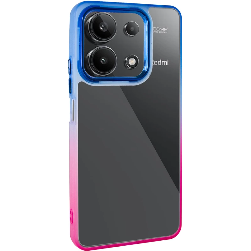 Силиконовый чехол фреш для Xiaomi Redmi Note 13 Pro 4G – Розовый / Синий. Фото 2 из 9