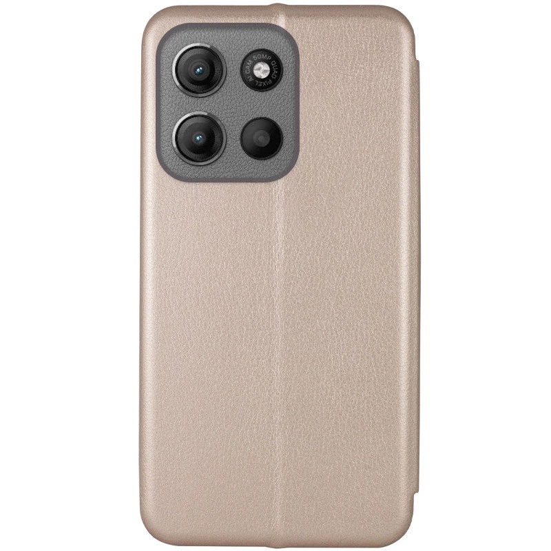 Чехол-книжка классический для Motorola Moto G15 4G – Золотой. Фото 2 из 3