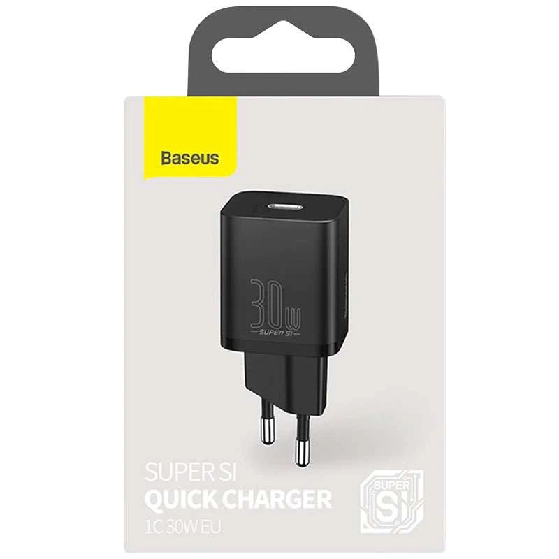 СЗУ Baseus Super Si Quick Charger 1C 30W – Черный. Фото 4 из 4
