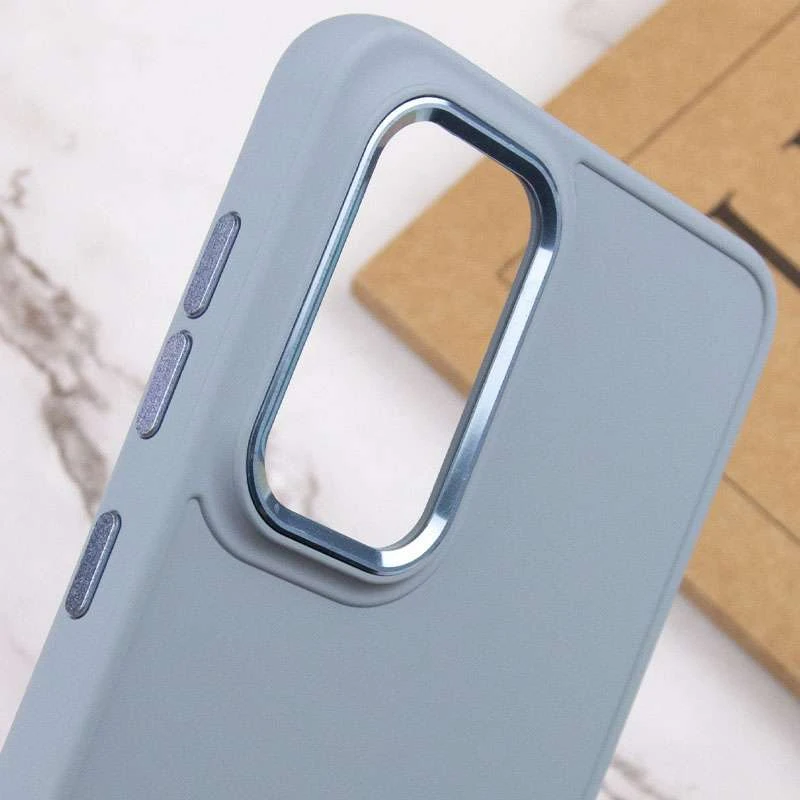 TPU чохол Bonbon з металевими кнопками на Samsung Galaxy S23 Ultra – Блакитний / Mist blue. Фото 9 з 10
