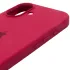 Чехол Silicone Case с закрытым низом для Apple iPhone 17 (6.3") – Красный / Rose Red. Фото 5 из 6