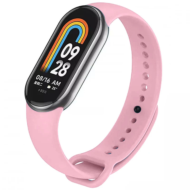 

Силиконовый ремешок для Xiaomi Mi Band 8 (Розовый / Light pink), Рожевий / light pink