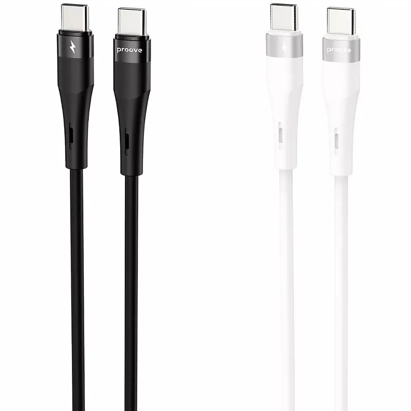 Дата кабель Proove Light Silicone Plus Type-C to Type-C 60W (1m) фото 2 з 2