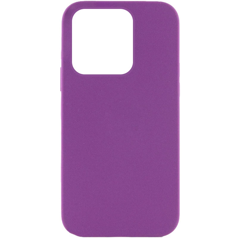 

Чехол с зарытым низом Silicone Case для Apple iPhone 14 Pro (6.1") (Фиолетовый / Ultra Violet), Фіолетовий / ultra violet