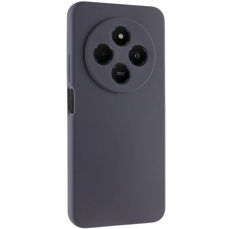 Чехол Silicone Case Lakshmi Premium з закритою камерою на Xiaomi Poco M7 – Серый / Dark Gray. Фото 1 из 3