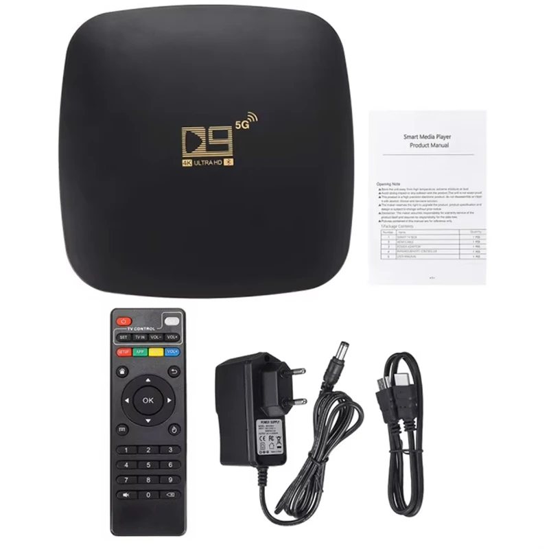 Smart Android TV Box D9 5G 4k 2+16GB – Black. Фото 3 из 3