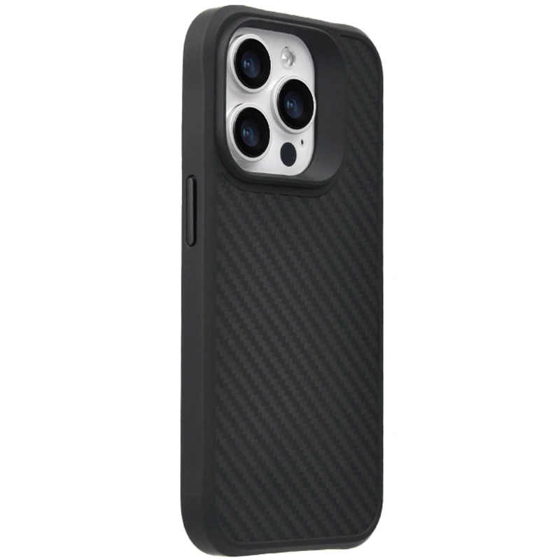 TPU+PC чехол Space Carbon collection для Apple iPhone 17e (6.1") – Black. Фото 1 из 2