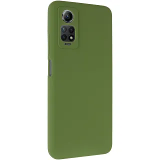 Чехол Silicone Cover Ummi Lakshmi Full Camera (AA) для Motorola Edge 50 — Зеленый / Dark green