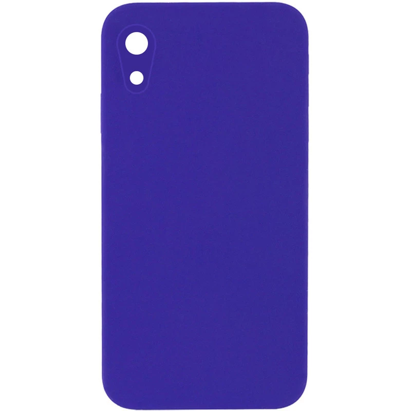 Чохол Silicone Case Square L з захистом камери на Apple iPhone XR (6.1") – Фіолетовий / Ultra Violet. Фото 1 з 3