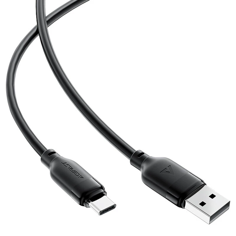 Дата кабель Acefast C16-04 USB to Type-C 3A (1.2m) – Black. Фото 3 з 5