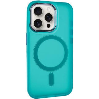 Кольоровий TPU+PC з MagSafe на Apple iPhone 15 Pro (6.1") — Green