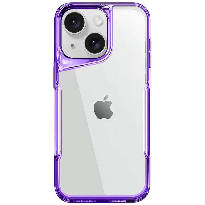 

TPU+PC чохол з кольоровою окантовкою на Apple iPhone 15 (6.1") (Purple)