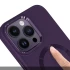 TPU чохол Bonbon з металевими кнопками та MagSafe на Apple iPhone 16 – Фіолетовий / Dark Purple. Фото 10 з 17