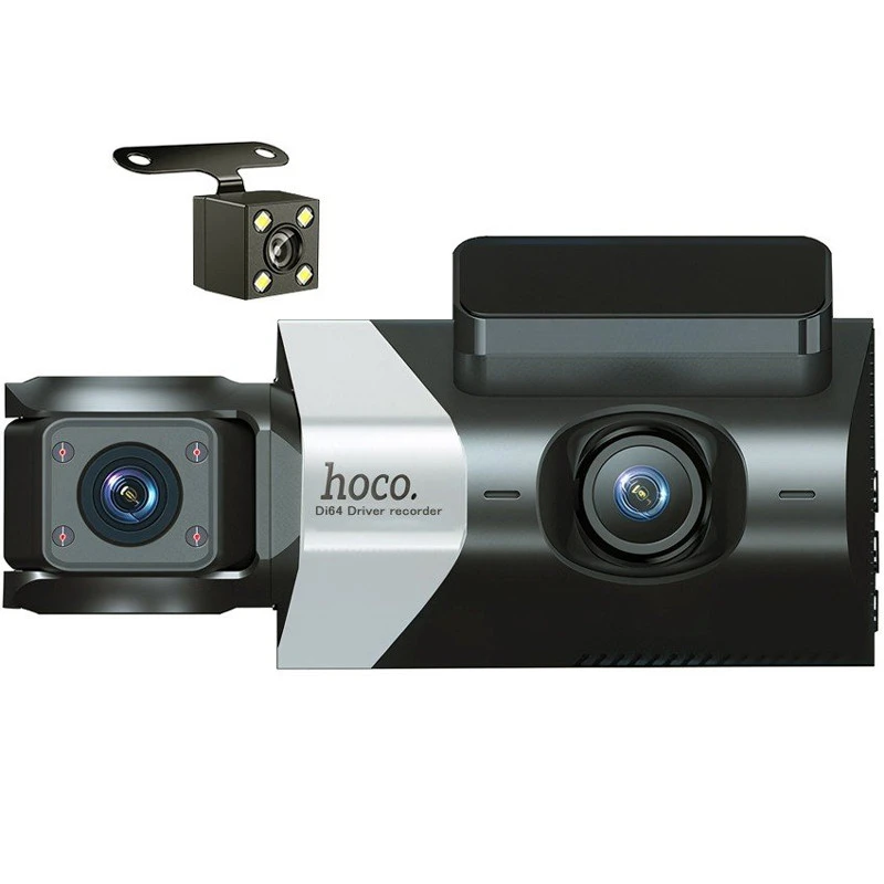 Видеорегистратор Hoco DI64 3-inch screen display driving recorder (720P) – Black. Фото 1 из 5