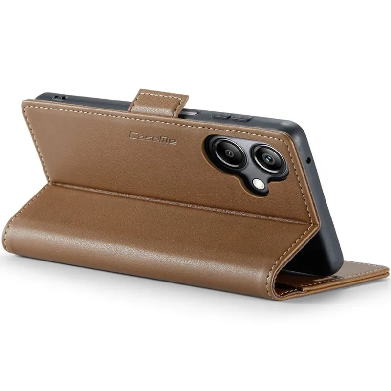 Шкіряний чохол-книжка CaseMe Nappa leather для Xiaomi Redmi Note 15 Pro+ 5G – Brown. Фото 9 з 10