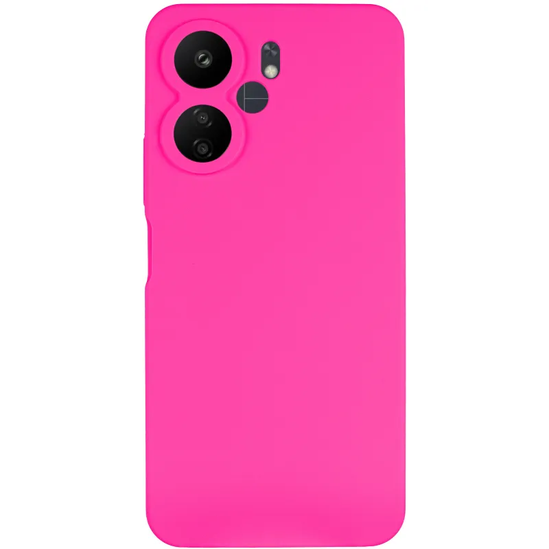 Чохол Silicone Case Lakshmi Premium із закритою камерою для Xiaomi Redmi 13C – Рожевий / Barbie pink. Фото 3 з 8