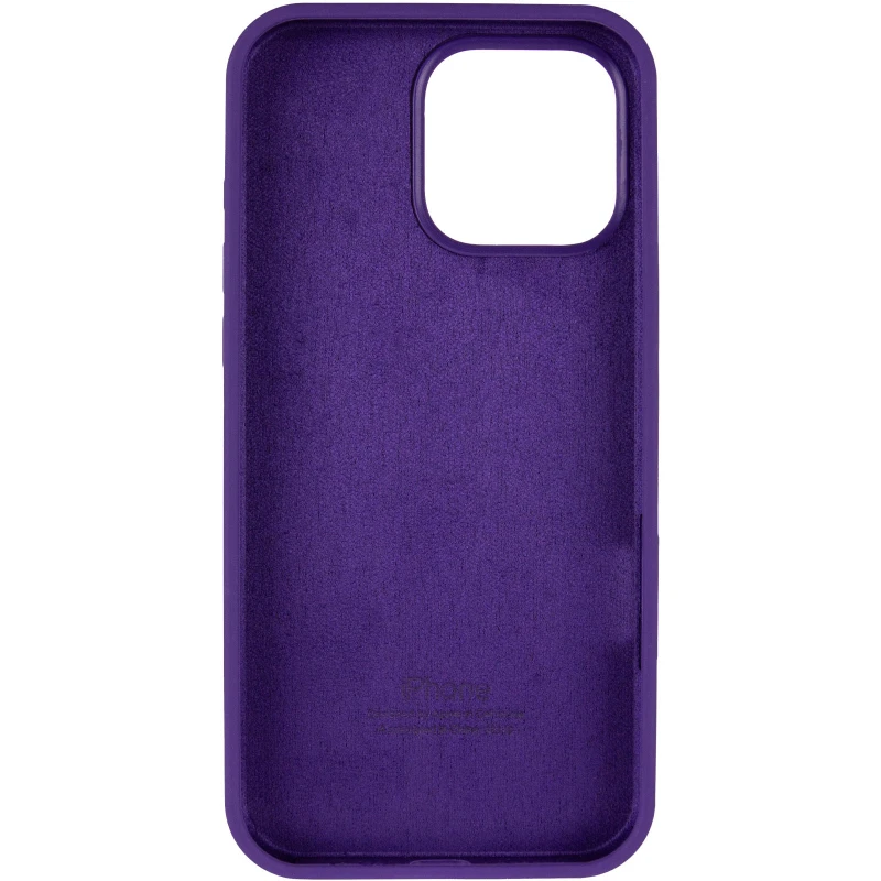 Чехол Silicone Case с закрытым низом для Apple iPhone 16 Pro Max – Фиолетовый / Amethyst. Фото 4 из 6