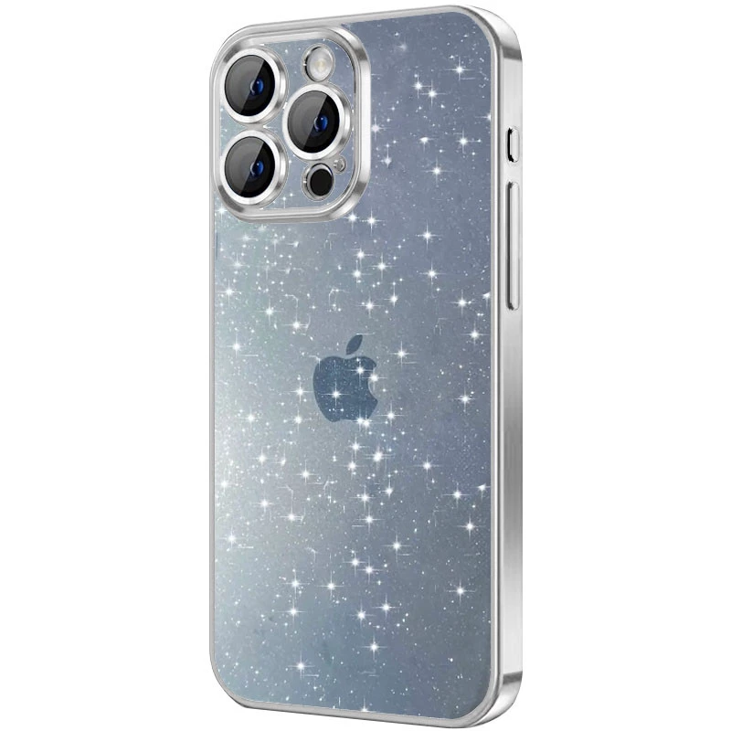 

TPU+PC чехол с блестками на Apple iPhone 14 Pro Max (6.7") (silver)