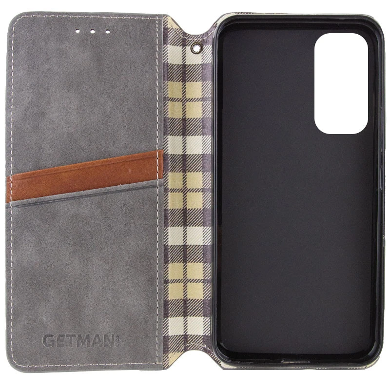 Чехол книжка GETMAN Cubic для Samsung Galaxy M35 – Серый. Фото 4 из 10