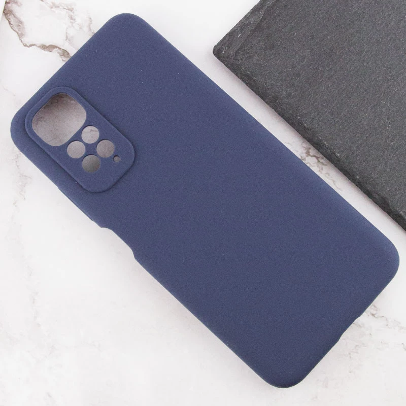 Чохол Silicone Case Lakshmi Premium із закритою камерою для Xiaomi Redmi Note 11 (Global) / Note 11S – Темно-синій / Midnight blue. Фото 9 з 11