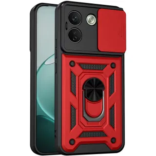 Ударопрочный чехол Ummi Camshield Serge Ring (in box) для Xiaomi Redmi Note 17 Pro — Красный / Red