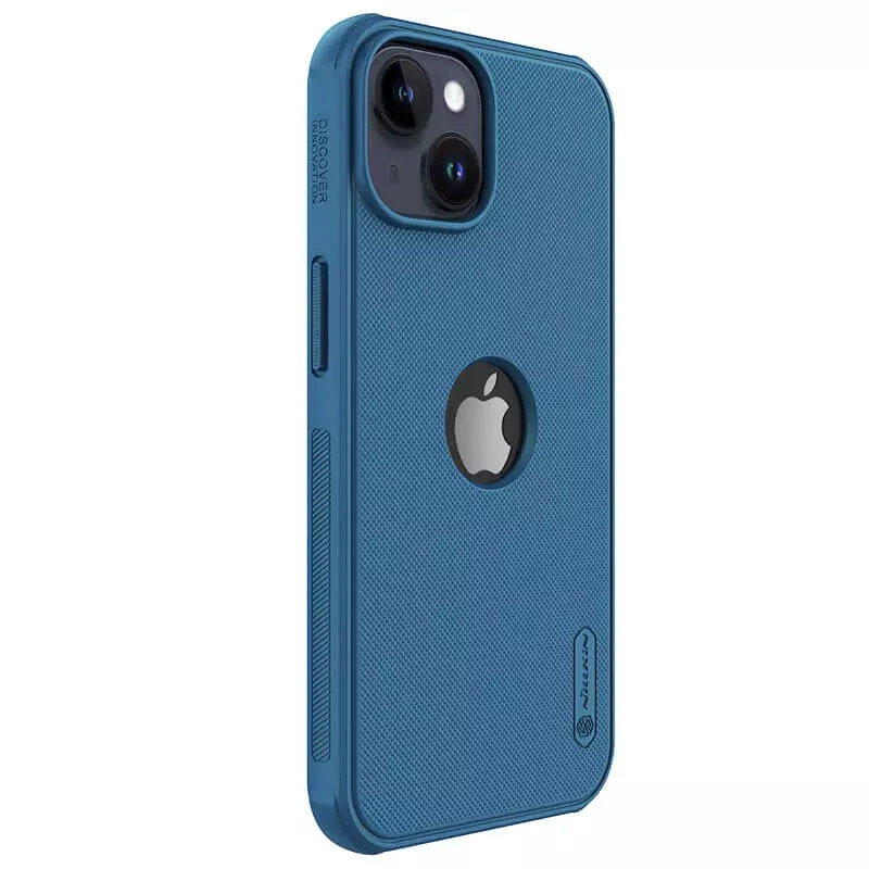 Чохол Nillkin Matte Pro з лого на Apple iPhone 14 (6.1") – Синій / Blue. Фото 3 з 5