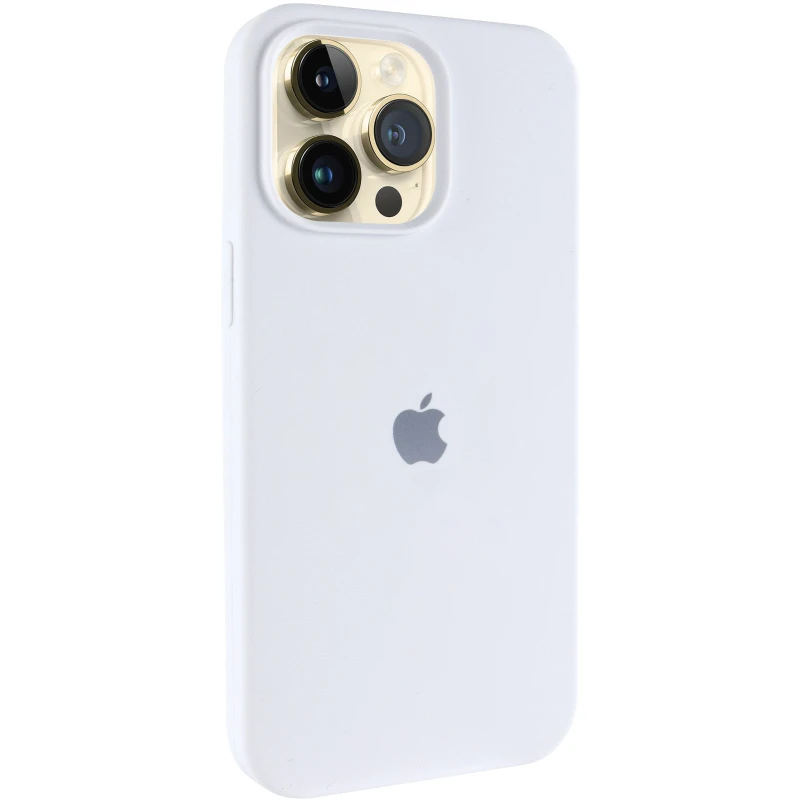 Чехол Silicone Case (AA) Logo with MagSafe для Apple iPhone 12 (6.1") – Белый / White. Фото 1 из 6